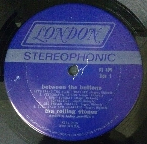 The Rolling Stones : Between The Buttons (LP, Album, Ter)