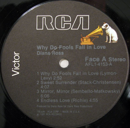 Diana Ross : Why Do Fools Fall In Love (LP,Album)