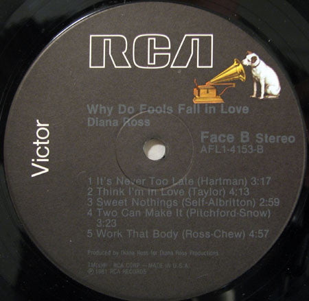 Diana Ross : Why Do Fools Fall In Love (LP,Album)
