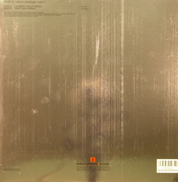 Gusto : Disco Revenge (Part 1) (12", Tra)
