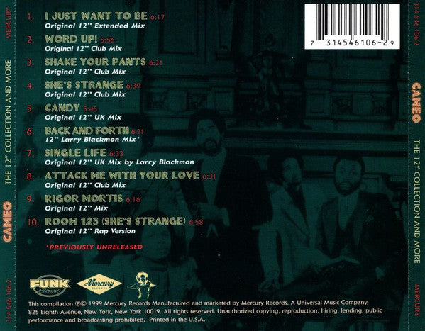 Cameo : The 12" Collection And More (CD, Comp)