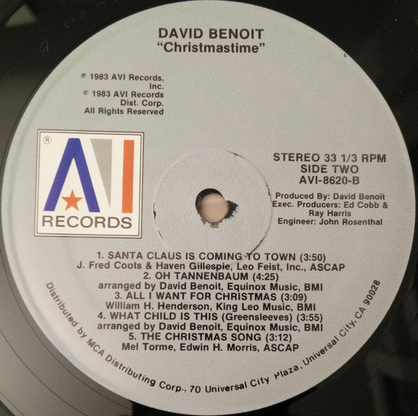 David Benoit : Christmastime (LP, Album)