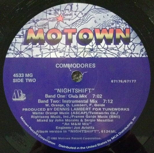 Commodores : Nightshift (12")