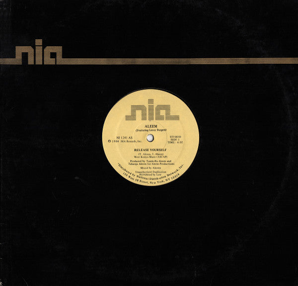 Aleem Featuring Leroy Burgess : Release Yourself (12")