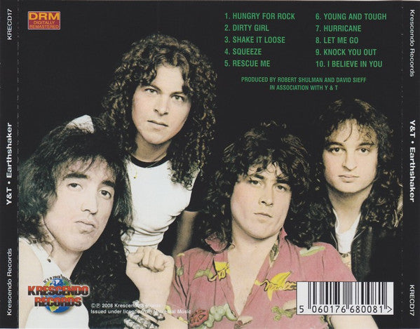 Y & T : Earthshaker (CD, Album, RE, RM)