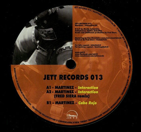 Martinez : Interaction EP (12", EP)