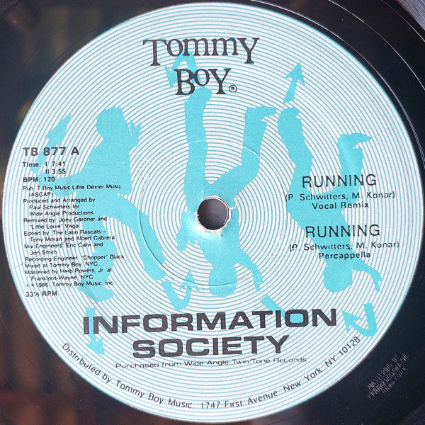 Information Society : Running (Remix) (12",33 ⅓ RPM)