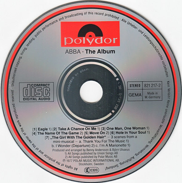 ABBA : The Album (CD, Album, RE)
