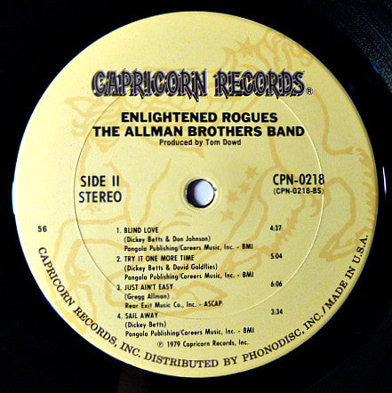 The Allman Brothers Band : Enlightened Rogues (LP, Album, 56 )