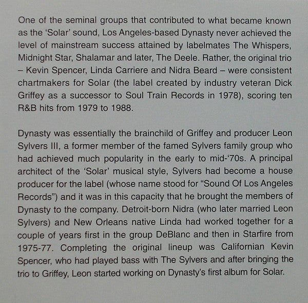 Dynasty : Greatest Hits (CD, Comp)