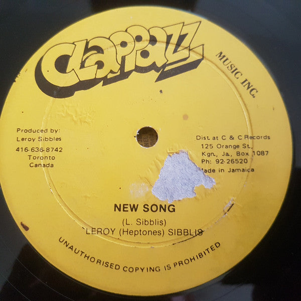 Leroy (Heptone) Sibbles* : Ain't No Love / New Song (12")