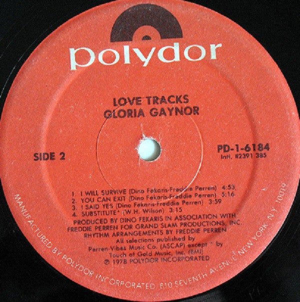 Gloria Gaynor : Love Tracks (LP, Album, Spe)
