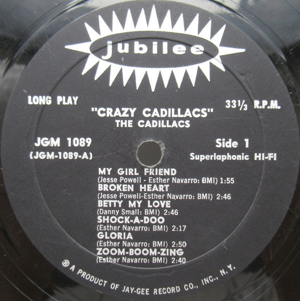 The Cadillacs : The Crazy Cadillacs (LP, Album, Mono, RP)