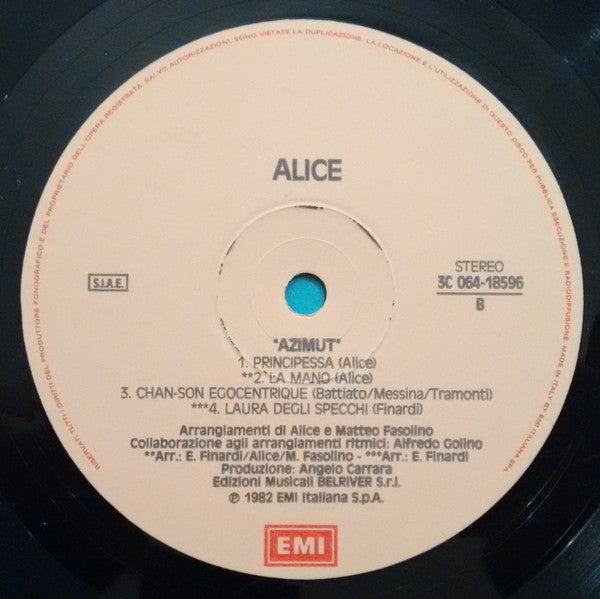 Alice (4) : Azimut (LP,Album)