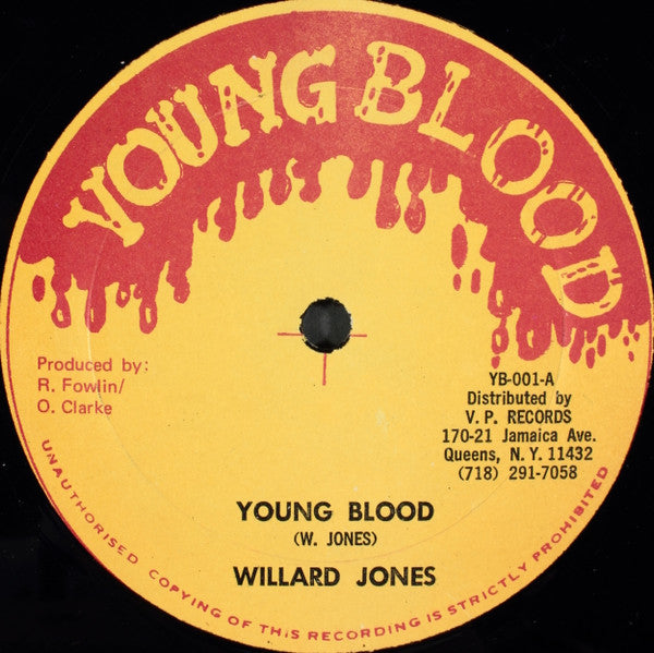 Willard Jones / German (7) : Young Blood / D.J. Spirit (12")