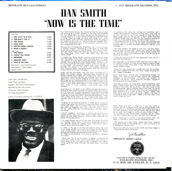 Dan Smith (10) : Now Is The Time (LP, Album)