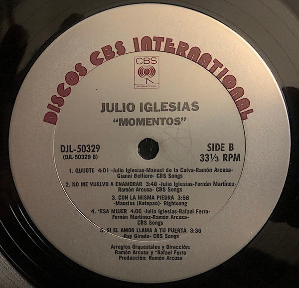 Julio Iglesias : Momentos (LP, Album, Gat)