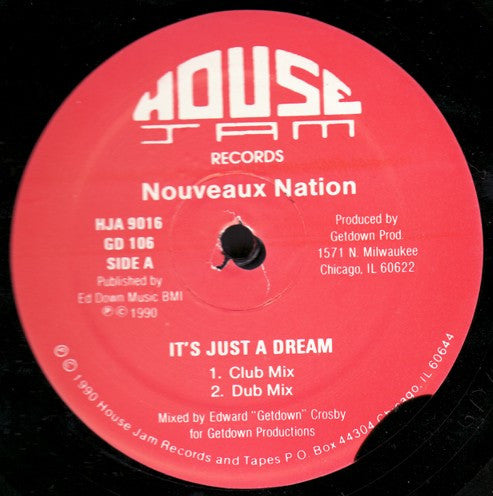 Nouveaux Nation : It's Just A Dream (12",33 ⅓ RPM)