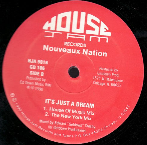 Nouveaux Nation : It's Just A Dream (12",33 ⅓ RPM)