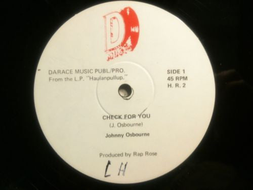 Johnny Osbourne : Check For You (12", Single)