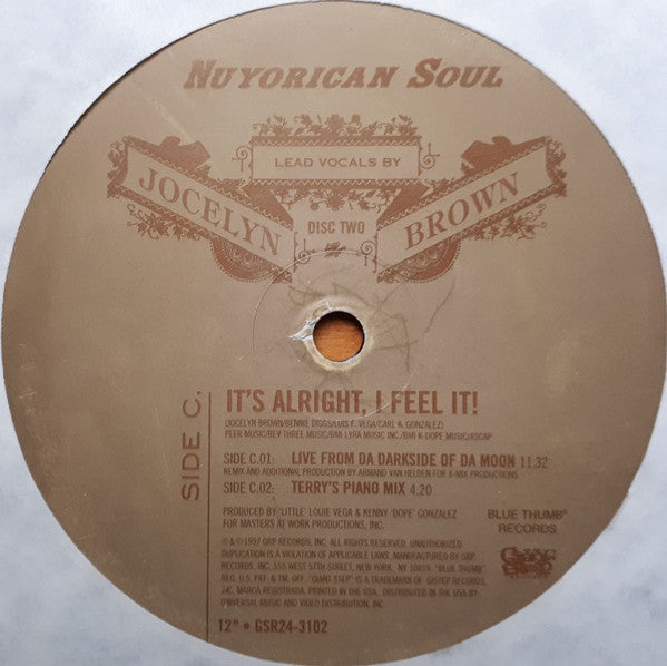 Nuyorican Soul feat. Jocelyn Brown : It's Alright, I Feel It! (2x12", Single)