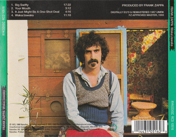Frank Zappa : Waka / Jawaka (CD, Album, RE, RM)