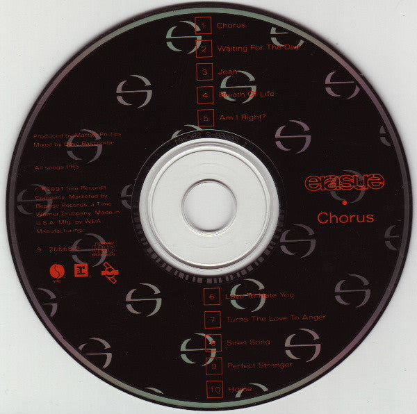 Erasure : Chorus (CD, Album, All)