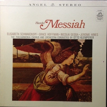 Georg Friedrich Händel  /  Elisabeth Schwarzkopf, Grace Hoffman, Nicolai Gedda, Jerome Hines, Philharmonia Chorus And Philharmonia Orchestra, Otto Klemperer : Messiah (LP,Reissue,Stereo)