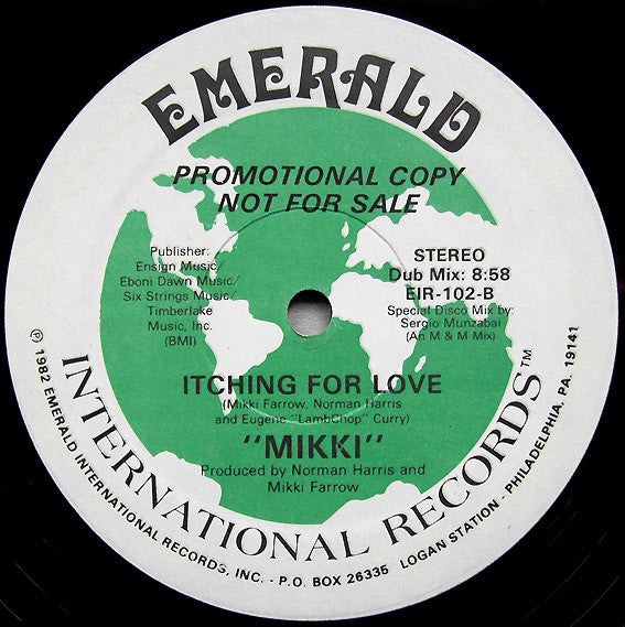 Mikki* : Itching For Love (12", Promo)