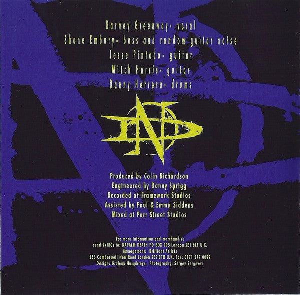 Napalm Death : Diatribes (CD, Album)