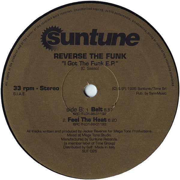 Reverse The Funk : I Got The Funk E.P. (12", EP)