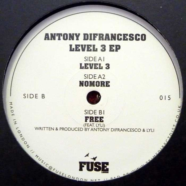 Antony Difrancesco : Level 3 EP (12",EP)