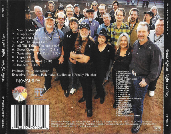Willie Nelson : Night And Day (HDCD, Album)