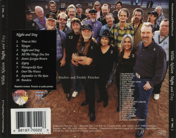 Willie Nelson : Night And Day (HDCD, Album)