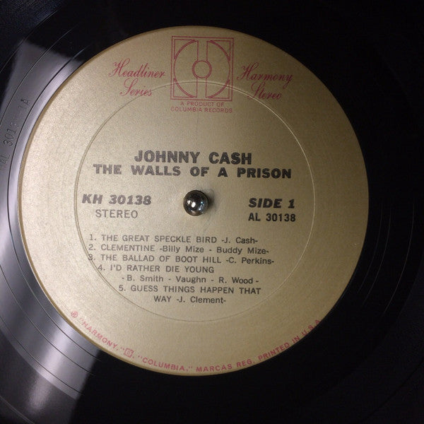 Johnny Cash : The Walls Of A Prison (LP, Comp, Pit)