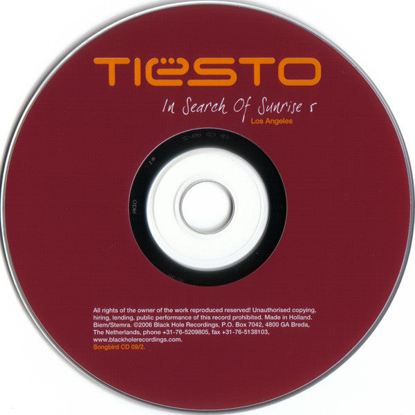 Tiësto* : In Search Of Sunrise 5 -  Los Angeles (2xCD, Comp, Mixed)