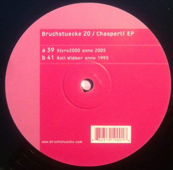 Styro2000 / Roland Widmer : Chasperli EP (10", EP, Ltd)