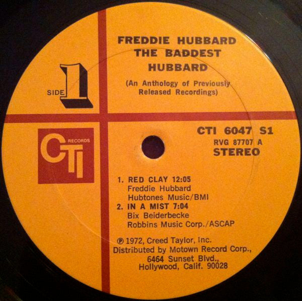 Freddie Hubbard : The Baddest Hubbard (An Anthology Of Previously Released Recordings) (LP, Comp)