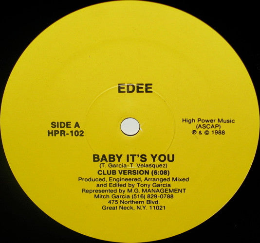 Edee : Baby It's You (12")