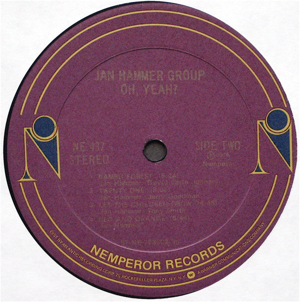 Jan Hammer Group : Oh, Yeah? (LP, Album, RI )