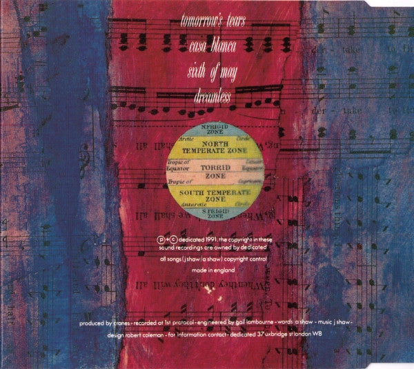 Cranes : Tomorrow's Tears (CD, Single)