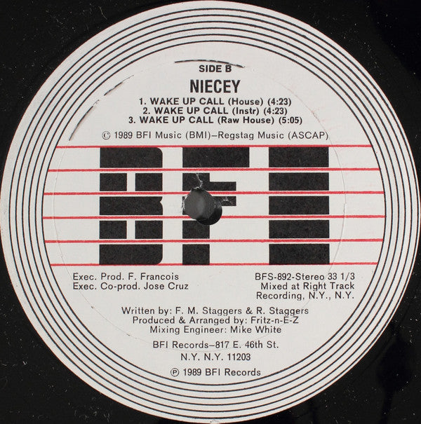 Niecey* : Wake Up Call (12")