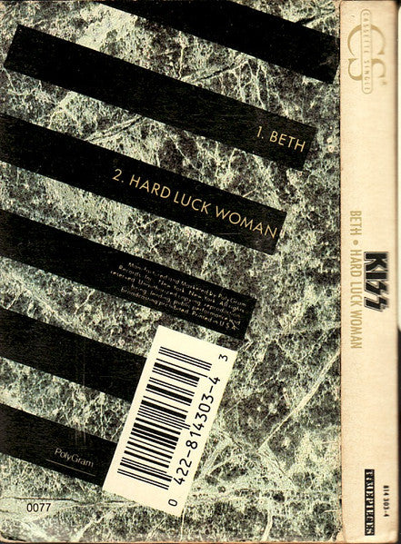 Kiss : Beth / Hard Luck Woman (Cass, Single, RE)
