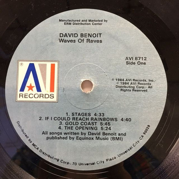 David Benoit : Waves Of Raves (LP, Album)