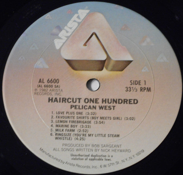Haircut One Hundred : Pelican West (LP, Album, Ter)