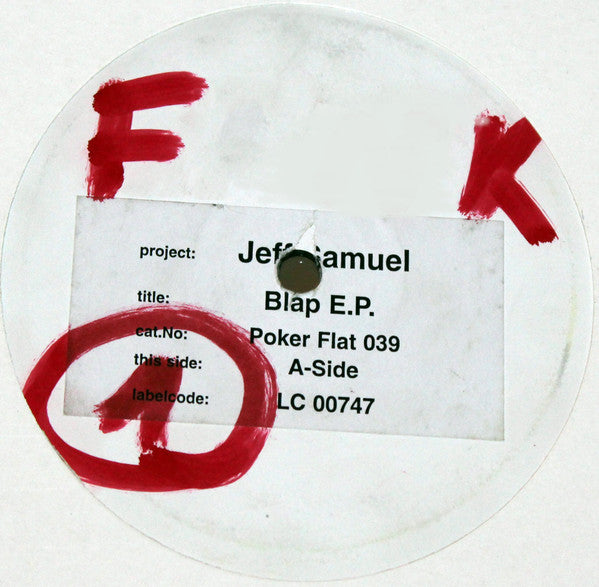 Jeff Samuel : Blap E.P. (12",33 ⅓ RPM,EP,Promo,White Label)