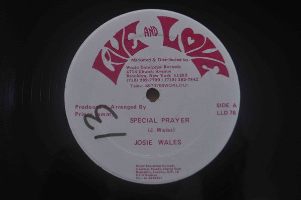 Josie Wales* : Special Prayer (12")