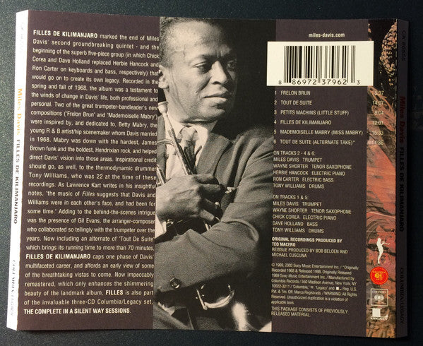 Miles Davis : Filles De Kilimanjaro (CD, Album, RE, RM)