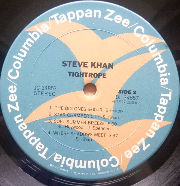 Steve Khan : Tightrope (LP, Album, Pit)