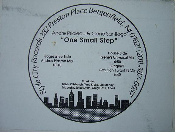 Andre Prioleau* & Gene Santiago : One Small Step (12", W/Lbl)